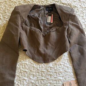 PrettyLittleThing Brown Long Sleeve Top